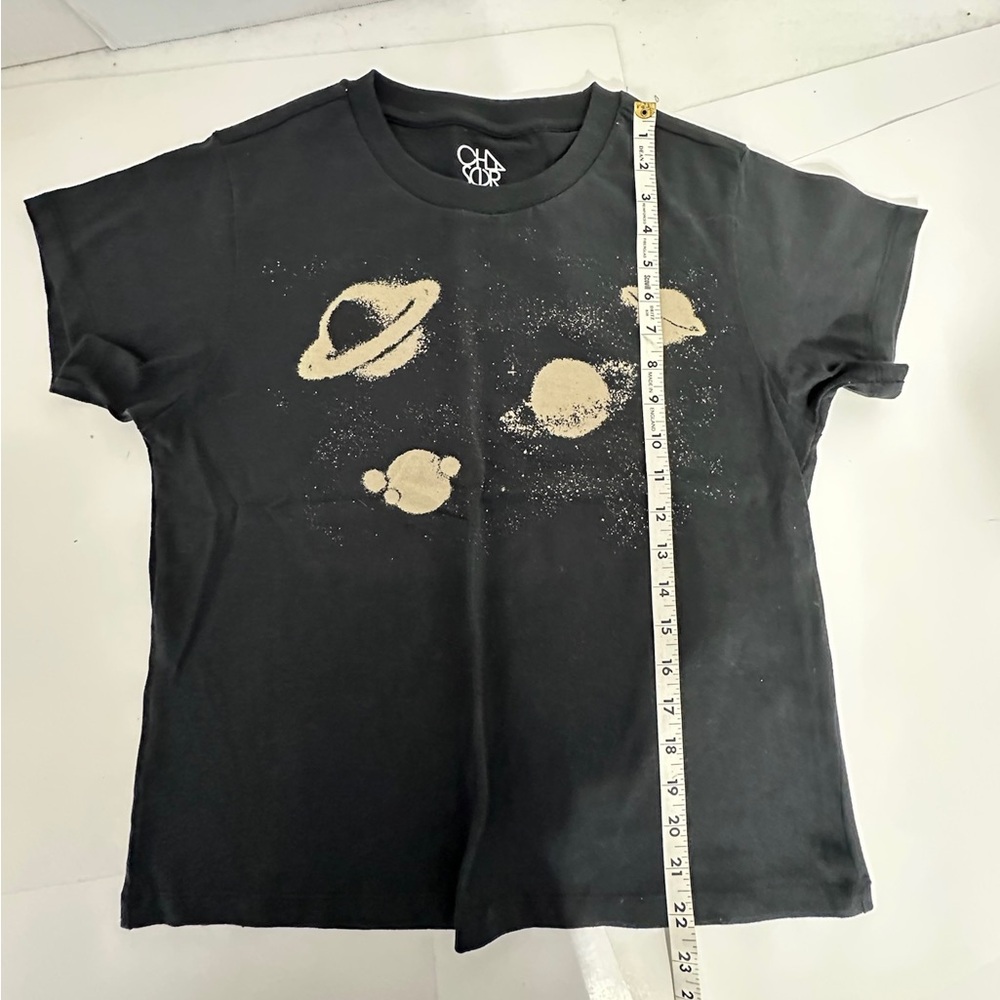 CHASER Black Planet Graphic Tee Cosmic Space Aesthetic Size Small - Picture 8 of 9